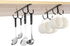 Mocoum Under Cabinet Mug Rack, Rustic Mug Organizer Rack Cup Holder Under Shelf Hanging Hooks Rack for Mugs, Coffee Cups and Kitchen Utensils Disp...
