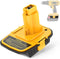 1 pack DM18D Battery Adapter Converter with USB Port for Dewalt 18V Tools, Converts Dewalt 20V Li-ion or Milwaukee M18 18V Li-ion Battery to Dewal...