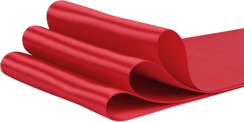 AVANAVA 4 Inch Wide Ribbon Double Face Satin Ribbon - 25 Yards (260-Scarlet Red)...