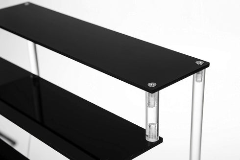 ihomecooker 3 Tier Black Acrylic Display Riser Cupcake Stand Display Shelf for Decoration, Collection, Makeup...