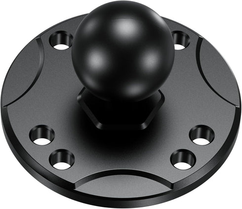BRCOVAN 1'' Ball Mount Base with Aluminum Alloy AMPS Hole Round Plate & 1'' TPU Ball Adapter Compatible with RAM Mounts B Size 1 Inch Ball Double ...