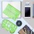 MWELLEWM 11 Pcs/Set Geometric Drawing Template Stencils Drawing Rulers Multi-Function Measuring Ruler for Studying, Designing and Building School ...