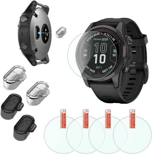 SmartWatch Tempered Glass protective film Compatible for Garmin Fenix 7 & 7 Solar/Fenix 7 Sapphire Solar 47mm and Epix 2 Pro 47 MM Screen Protecto...