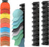 G GENLEAS 2 Pack 10 Hat Organizer for Baseball Caps, Hat Rack for Wall with Strong Adhesive, Cap Organizer for Door, Bedroom, Closet (Black)...