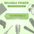 8 Pack Rechargeble 1.2V Ni-MH AAA Batteries, Long-Lasting Triple A Size Nimh Battery 800mAh for Outdoor Solar Lights...