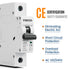 2Pack Miniature Circuit Breaker 40 Amps Breaker 120/240VAC1-Pole Circuit Breaker DIN Rail Mount, Thermal Magnetic AC Disconnect Switch for House, ...