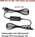 5V to 12V Step Up DC Converter,5V USB to 12V DC Step Up Cable - 5FT 1.2A Boost Voltage Transformer Power DC 5.5 * 2.1MM Converter,Compatible with ...