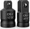 2PCS Impact Socket Adapter and Reducer Set,1/2"to 3/8" & 3/8"to 1/2" Impact Adapter Set Breaker Bar Wrench Conversion Kit Mechanic tools...
