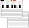 9"X12" Lapboard Double Sided Musical Notes whiteboard for Kids Students, Dry Erase Music Staff White Boards, Musicians and Home with Two Markers...