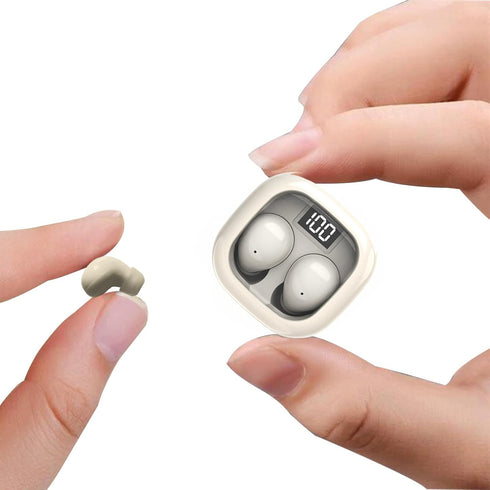 Smallest Invisible Mini Earbuds Wireless Bluetooth, Low Profile Micro Tiny Discreet Hidden Earbuds for Work, Small Headphones, Invisible Sleep Wir...