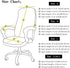 FORCHEER Office Chair Cover Water Repellent Jacquard Armrest Swivel Chair Slipcovers Removable Stretch Universal Computer Chair Cover M with Chair...