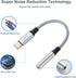 USB C to 3.5mm Jack Adapter, USB Type C to Aux Headphone Jack Dongle Cable, Type C to 3.5mm Headphone Auxiliary Digital Audio Headphone Adapter fo...