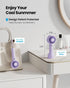 Gaiatop Mini Portable Fan, Powerful Handheld Fan, Cute Design 3 Speed Personal Small Desk Fan with Base, Lightweight Makeup USB Rechargeable Fan f...