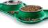 Hubulk Pet Dog Bowls 2 Stainless Steel Dog Bowl with No Spill Non-Skid Silicone Mat + Pet Food Scoop Water and Food Feeder Bowls for Feeding Small...