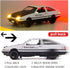 BDTCTK 1/32 AE86 Initial D Model Car, Zinc Alloy Pull Back Toy car with Sound and Light for Kids Boy Girl Gift(Black)...