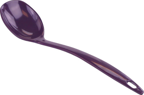 Reston Lloyd Cooking Spoon for Serving, Basting, Mixing, Heat Resistant, BPA Free Melamine 11 inch Utensil with Ergonomic Handle, Set of 6, Plum...