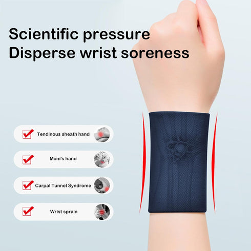 Wrist Compression Sleeve, Soft Wrist Sleeve Support Wrist Bands for Tendonitis, Arthritis, Sprains Pain Relief, Elastic Carpal Tunnel Wrist Protec...