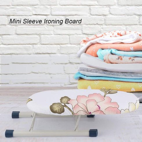 Small Ironing Board, Tabletop Ironing Board Mini Foldable Shirt Cuffs Collars Handling Table for Sleeves, Sewing and Ironing, Dorms, Travel(Peony)...