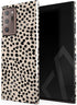 BURGA Phone Case Compatible with Samsung Galaxy Note 20 Ultra - Hybrid 2-Layer Hard Shell + Silicone Protective Case -Black Polka Dots Pattern Nud...