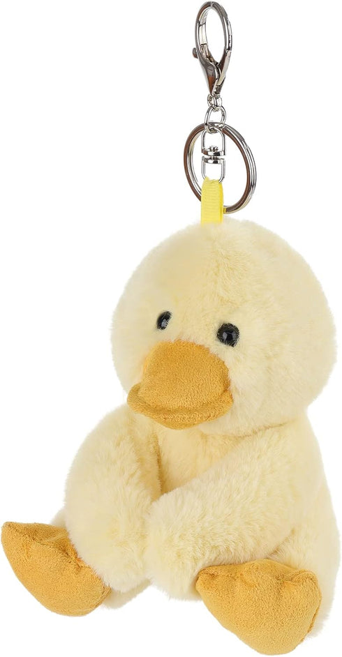 Apricot Lamb Cute Toys Plush Yellow Duck Stuffed Animal Soft Keychain for Kids Bag, Purse, Backpack, Handbag (5 Inches)...
