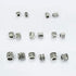 LolliBeads (TM) Antiqued Silver Tone Bracelet Jewelry Marking Large Hole Spacer Beads Round Tube Charm Beads (80pcs)...