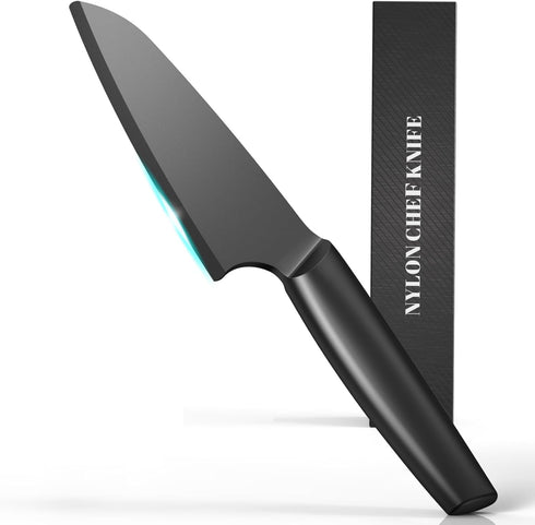 Nylon Knife Kitchen Plastic Knife for Real Cooking and Cutting Pizza, Cakes, Bread, Fruits, Veggies Durable Nylon Kitchen Knife for Kids, Kaizen C...
