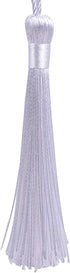 KONMAY 20pcs 3.5'' Small Silky Soft Craft Mini Bookmark Tassels with Loops for Jewelry Making, Gift Wrapping, Zipper Pull, Home Decor(White)...