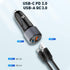 USB C Car Charger, 36W Dual Power PD3.0+QC3.0 Fast Charging Type C Cigarette Lighter Adapter, for iPhone 15/14 Pro/13/12, Samsung Galaxy S23/S22/S...