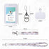 ID Badge Holder & Lanyard Phone Holder - Multi-Use Removable Wristlet Keychain and Neck Lanyard with Sliding ID Badge Holder Hard Plastic Sleeve, ...