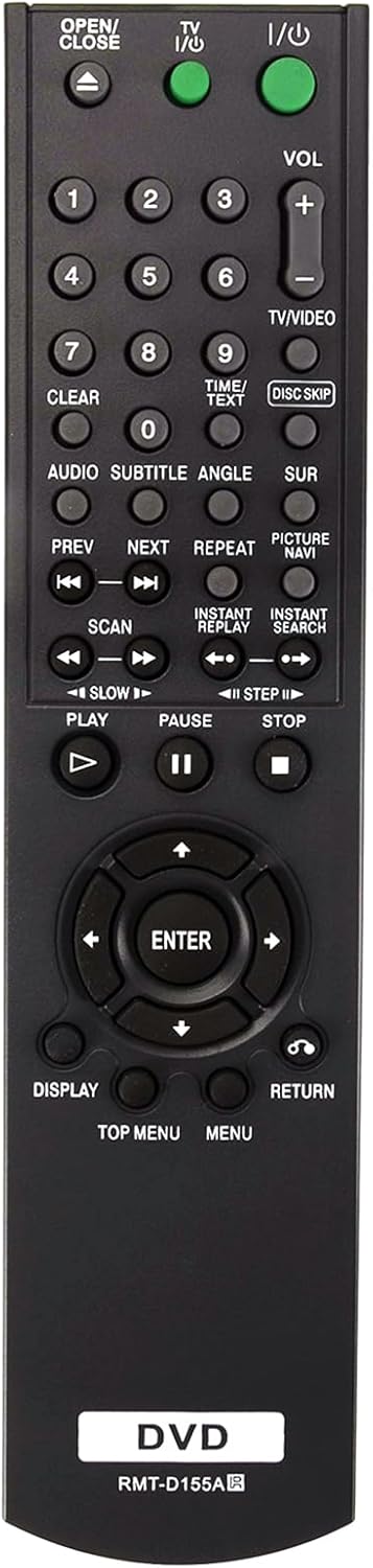 RMT-D155A Replaced Remote fit for Sony CD DVD Player DVP-NC625 DVP-NC665P DVP-NC85H RMT-D154A RMT-D155A RMT-D155P...