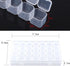 Adjustable 28 Slots Clear Plastic Medicine Pill Jewelry Organizer Storage Box Container,Bead Organizer Craft Organizer Box Pill Organizer Suitable...