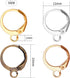 Hypoallergenic Earring Hooks, 120 Pieces Brass Lever Back Earring Round French Hook Ear Wire with Open Loop for Earring Designs Jewelry Making - 4...