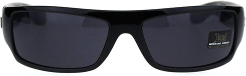 Locs Mad Dog Hardcore Gangster Cholo Narrow Rectangular Sunglasses Black Bandana...