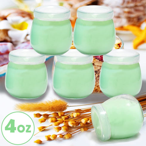 Baby Food Storage Containers,12 Baby Food Containers with Lids,4 oz Glass Baby Food Jars,Small Snack Containers for Toddlers,Thickened Baby Food S...