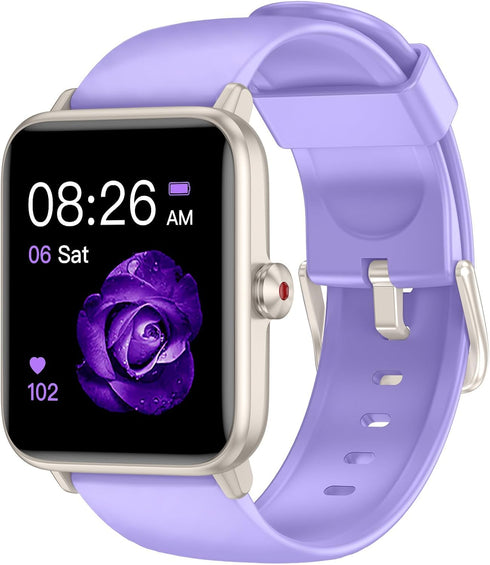 Smart Watch, Fitness Tracker with Heart Rate Monitor, Blood Oxygen, Sleep Tracking, 1.5 Inch Touchscreen Smartwatch for Android iOS Swimming Water...