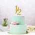 Gold Glitter Half Year Old Cake Topper - Half Year 1/2 Cake Topper - for Half Year Anniversary/Baby Shower/Baby's Half Year Old Birthday Party Dec...