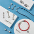 PH PandaHall 20 Sets 10 Styles Leather Cord End Caps Alloy Cord End Caps with Lobster Clasp End Tip with Loop Ring Connector for DIY Crafts Jewelr...