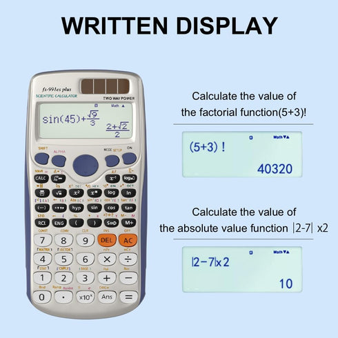 Scientific Calculators, Solar Scientific Calculator Large Screen 417 Function, Calculators Very Suitable for High School and College Students Calc...