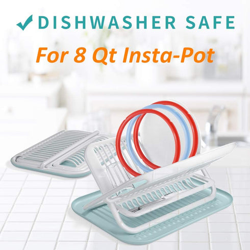Silicone Sealing Ring for Instant Pot 8Qt, Fits Instant Pot 8 Quart Duo, Lux 8 Quart, Duo Plus, Ultra,Viva, RIO, Pro, Savory Sky Blue & Sweet Cher...