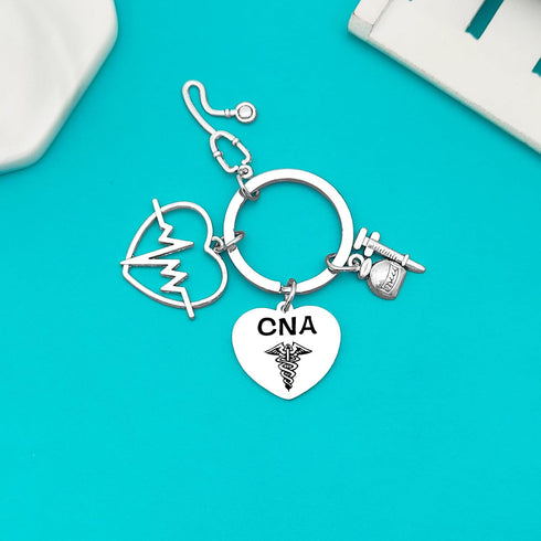 Xiahuyu 12 Pcs CNA Gifts Certified Nursing Assistant Keychain CNA Student Gift CNA Graduation Gift CNA Appreciation Gifts CNA Week Retirement Chri...