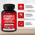 Divine Bounty Super B Complex Vitamins - All B Vitamins Including B12, B1, B2, B3, B5, B6, B7, B9, Folic Acid - Vitamin B Supplement - Support Hea...