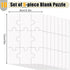 10 Sheets Blank Puzzles, 5.1x3.5 Inch All White Puzzle Blank Puzzles to Print on DIY Puzzle Printable Puzzles Thermal Transfer Blank Jigsaw Puzzle...