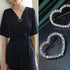 Crystal Love Heart Brooch Pin Valentine's Day Gift Pin Women Girls Hollow Heart Lapel Pin Badge for Mother's Day Gift...