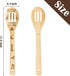 7Pcs Halloween Hocus Pocus Theme Wooden Spoons Slotted Spatula Set, Carve Burned Bamboo Kitchen Cookware Gadget Kit Non-Stick Cooking Utensils Fun...