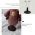 PATKAW Doll Stand, 4 Pcs 5.9 Inch Portable Doll Stands Teddy Bear Stand Doll Display Case for Storage and Organization of Childrens Dolls - Black...