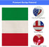 Italy Flag Italian Garden Flags 12x18 Double-Sided Small Burlap Yard Flag Decorations for Outdoors(Italy)...