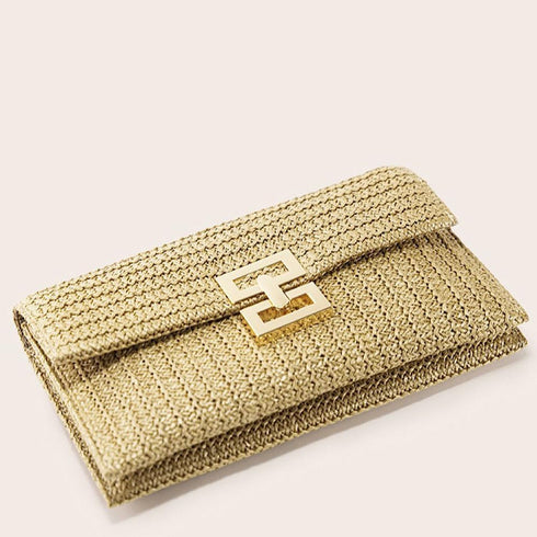 Straw Clutch Purses for Women Summer Purses for Women 2024 Raffia Bag Handbag Envelop Clutch for Beach Wedding Vacation, Green...