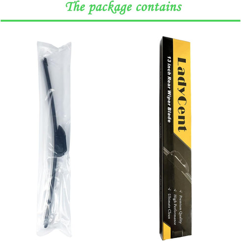 13" Rear Wiper Blade for Alfa Romeo Stelvio 2016-2022, Rear Windshield Wiper Equipment Replacement Part...