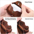 Hiram Leather Case Replacement for Airpods Pro 2019,Crazy Horse Cowhide Leather Portable Travel Case Compatible with Airpods Pro,Headphone Cases R...