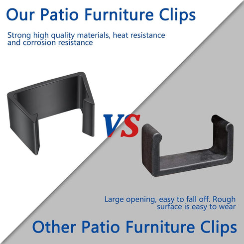 8 PCS Outdoor Furniture Clips, Wicker Sectional Patio Furniture Clips, Wicker Furniture Clamps Connectors, Connect Sectional Patio Couch Furniture...